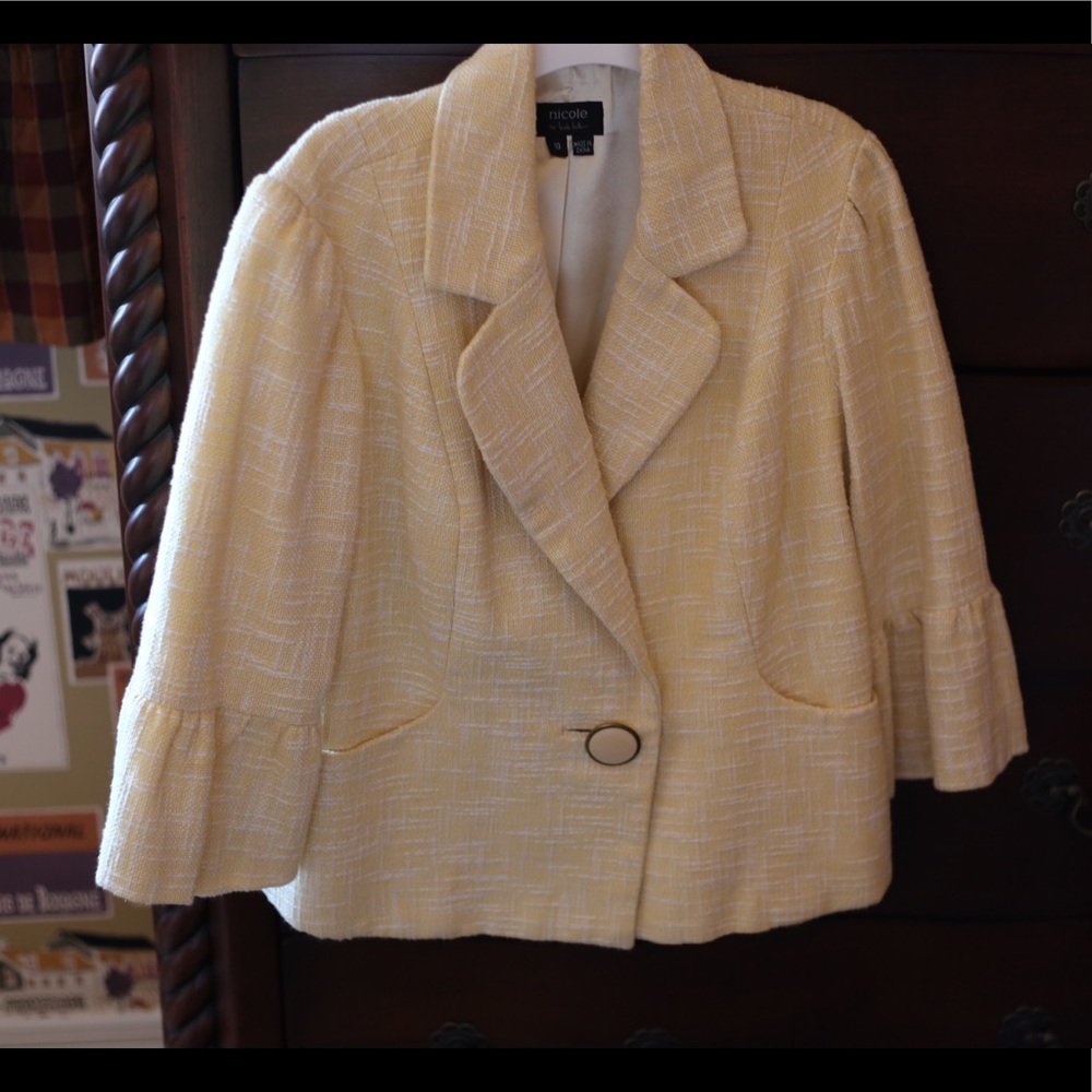Nicole Miller Yellow dress-jacket